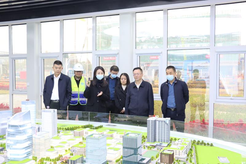 2022年11月，岳陽市人大常委會副主任喻文赴岳陽自貿(mào)片區(qū)產(chǎn)業(yè)綜合體項目調(diào)研