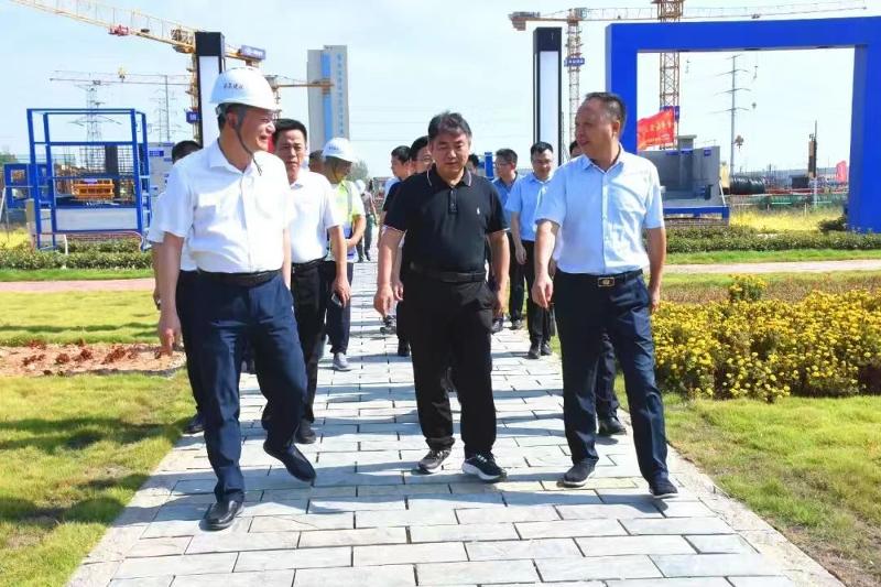 2022年10月，岳陽市委書記曹普華到岳陽自貿(mào)片區(qū)綜合體建設(shè)項目調(diào)研