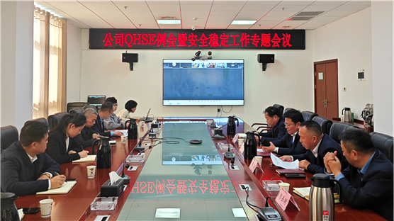 公司召開QHSE例會暨安全穩(wěn)定工作專題會 | 打贏風(fēng)險(xiǎn)防控“保衛(wèi)戰(zhàn)”