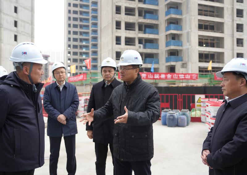 2024年12月26日，湖南省委常委、岳陽市委書記謝衛(wèi)江到四化建南區(qū)改造項目九禧府樓盤調(diào)研