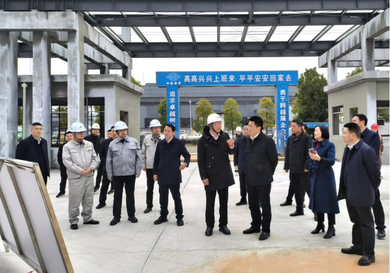 肖湘暉到建筑工程公司科倫、湘盛福諾項(xiàng)目調(diào)研