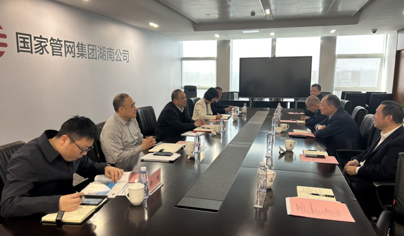 周鴻與國家管網(wǎng)湖南公司代表、黨委書記王現(xiàn)中舉行會談