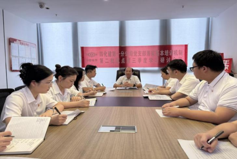 中國化學(xué)四化建基層黨組織落實(shí)基本培訓(xùn)機(jī)制第二批試點(diǎn)第三季度學(xué)習(xí)研討②